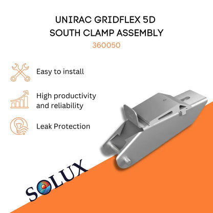 This is an image of Unirac GridFlex 5D South Clamp Assembly