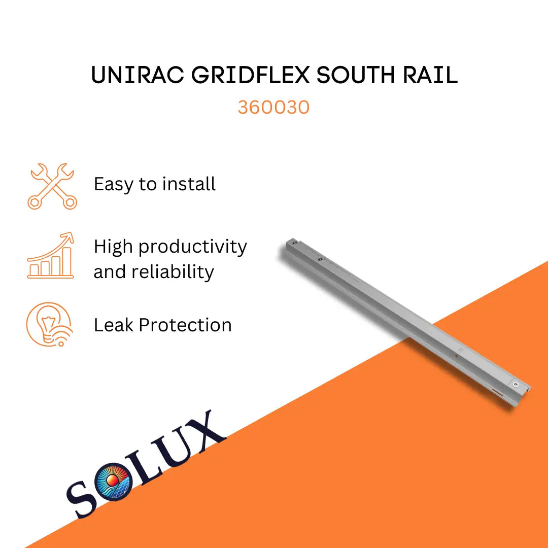 This is an image of Unirac GridFlex South Rail (360030)