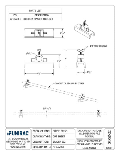 GFSPACE1 spacer tool