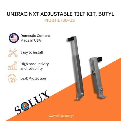 This is an image of Unirac Tilt Kit, Butyl Adjustable NUBTILT30-US Domestic Solution 