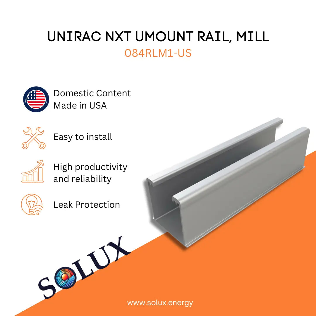 This is an image of NXT UMOUNT RAIL - 84“ MILL, 084RLM1-US Domestic Solution