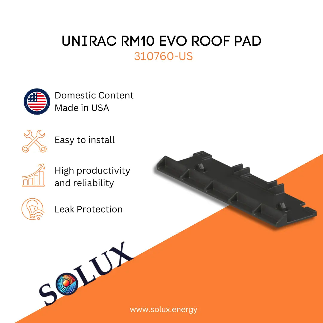 This is an image of Unirac RM10 EVO Roof Pad (310760-US) Domestic Solution