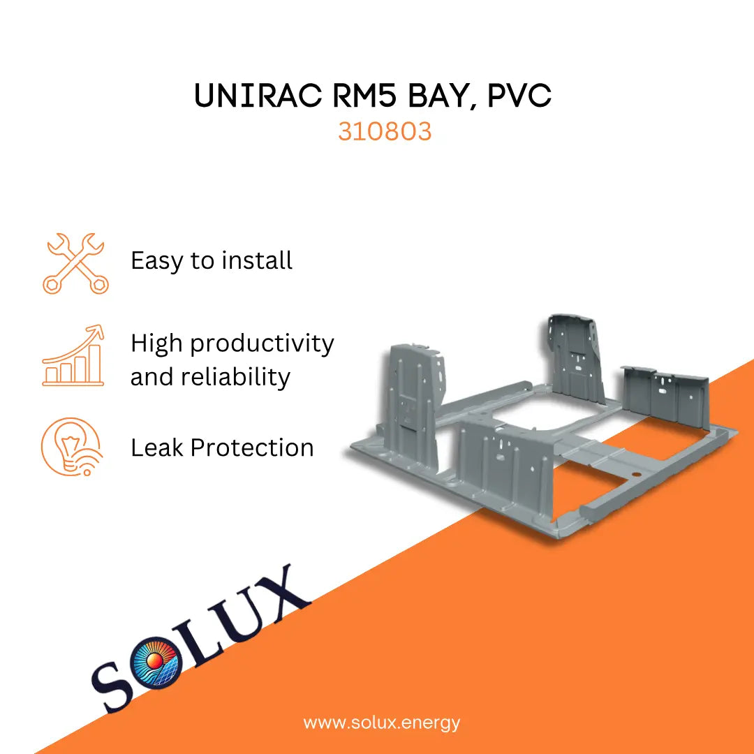 This is an image of Unirac RoofMount RM Ballast Bay, PVC 310803