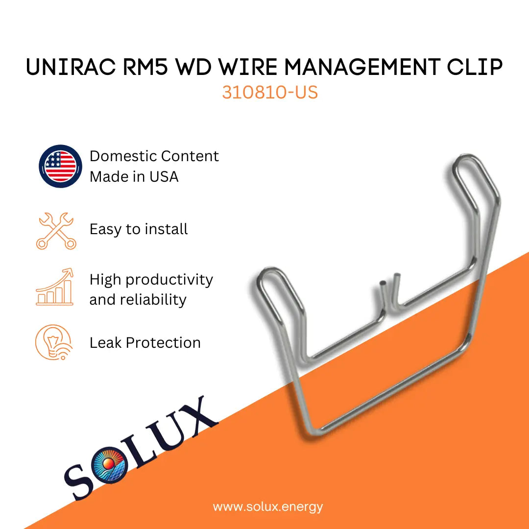 This is an image of Unirac RM5 WD Wire Management Clip 310851