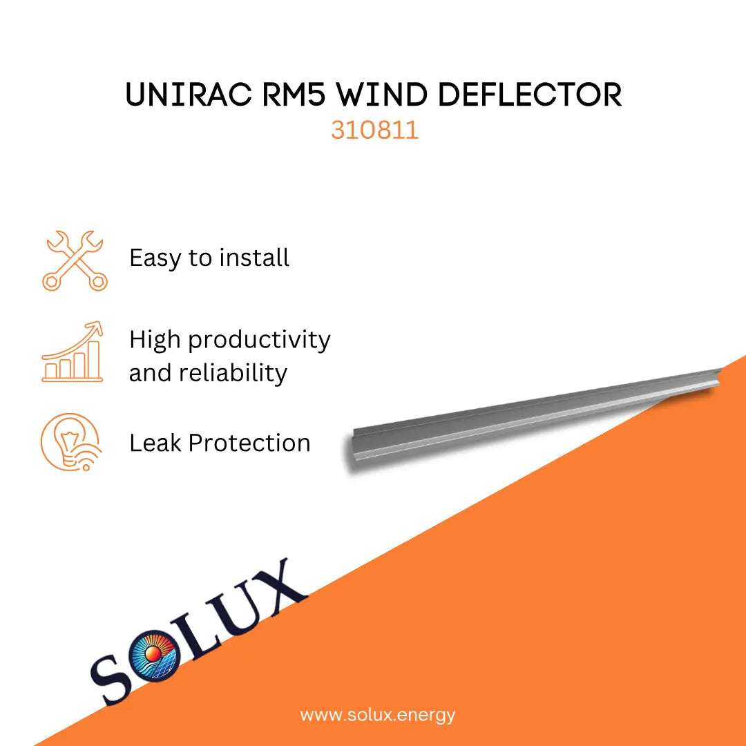 This is an image of Unirac RM5 Wind Deflector, 98 inches