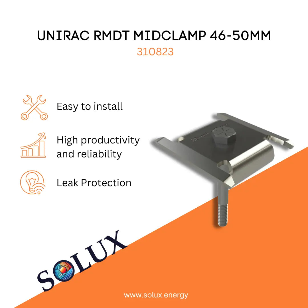 This is an image of Unirac RMDT MIDCLAMP 46-50MM, 310823