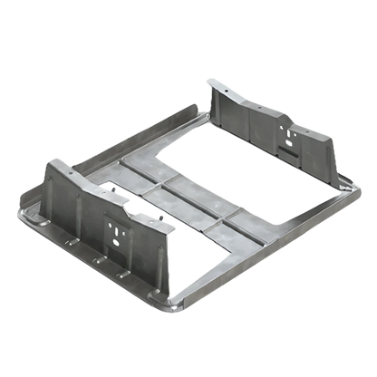 Product Image of 310801: a silver metallic Unirac RMDT ridge bay solar mounting frame on a white background.
