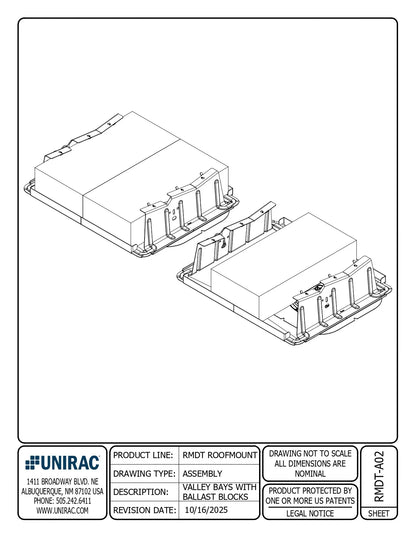 310805-US, 310805 Unirac ballast bay
