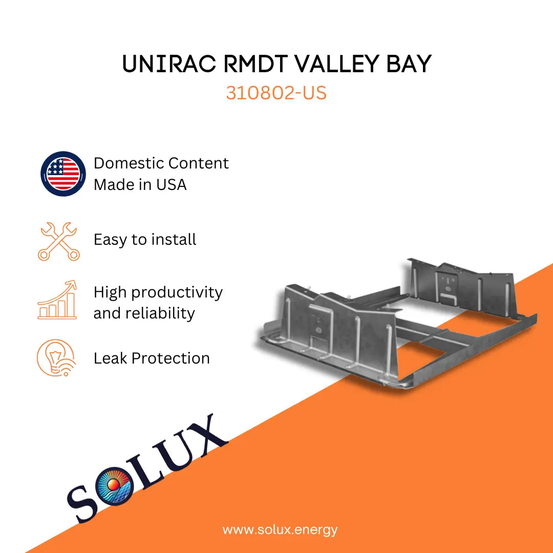 This is an image of Unirac RMDT Valley Bay 310802-US Domestic Content