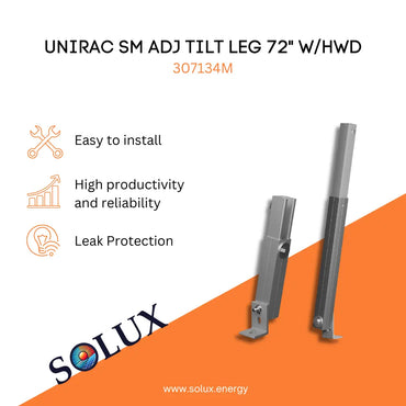 This is an image of Unirac Adjustable Tilt Leg with Hardware 72 inches