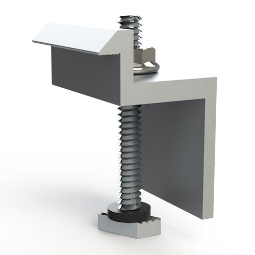 Product Image of Unirac SM End Clamp size D in Mill aluminum finish