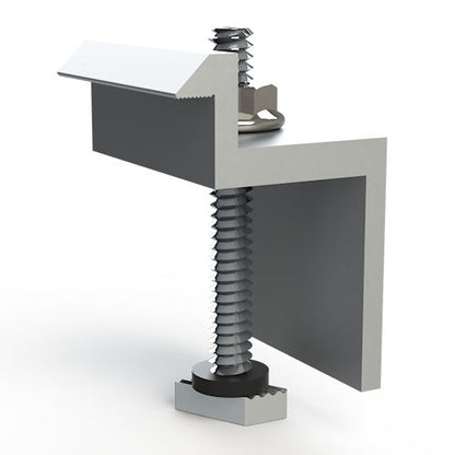 Product Image of Unirac SM End Clamp size D in Mill aluminum finish