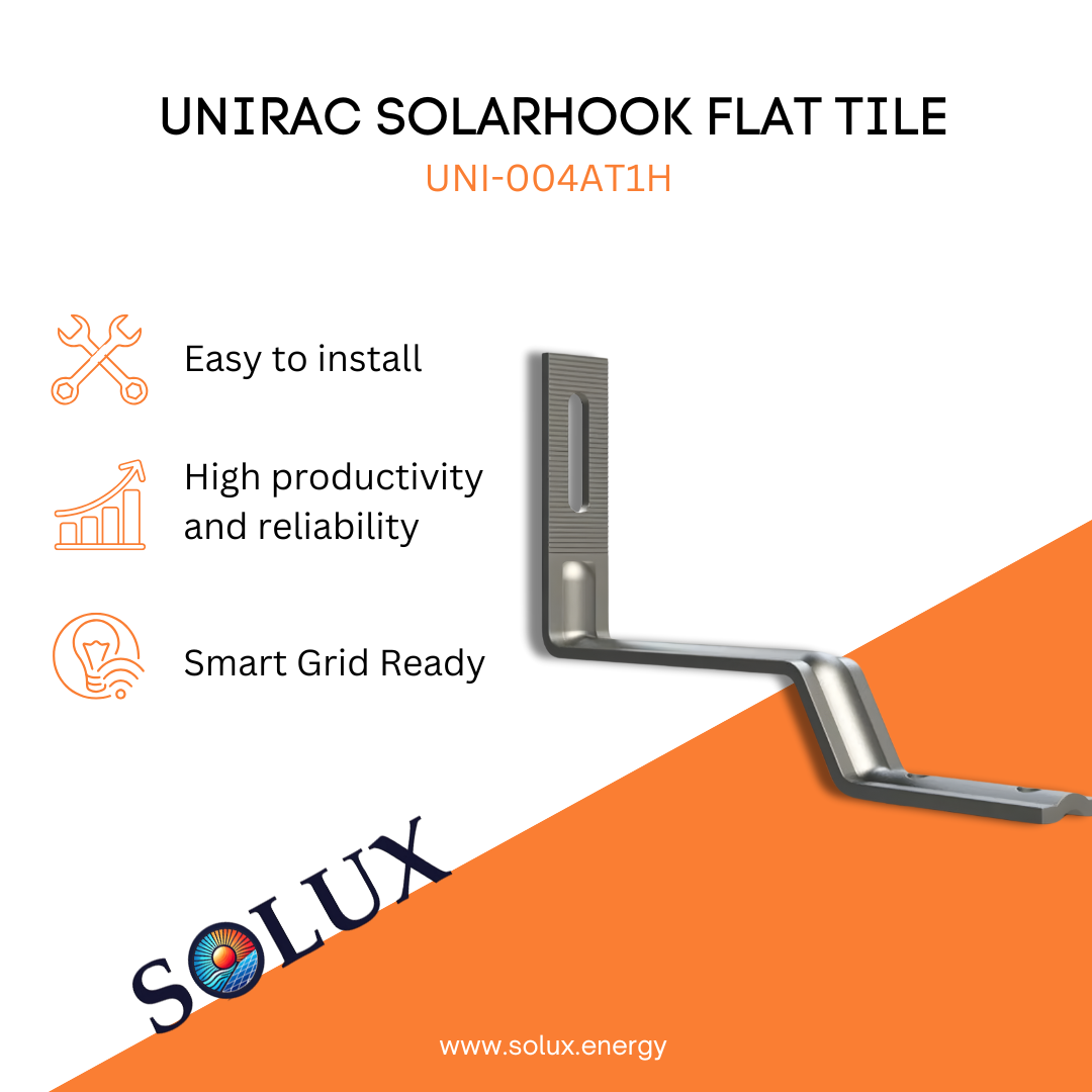 Unirac: UNI-004AT1H SOLARHOOK FLAT TILE