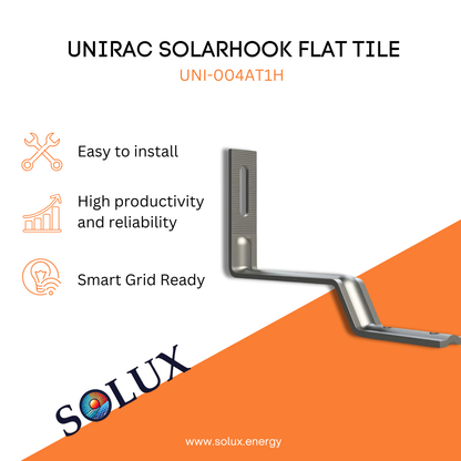 Unirac: UNI-004AT1H SOLARHOOK FLAT TILE