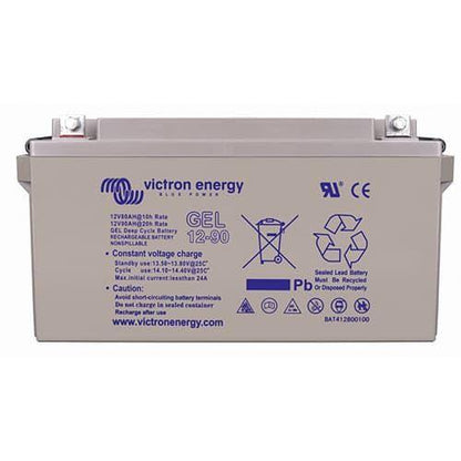 Victron Energy battery GEL 12-90 on a white background