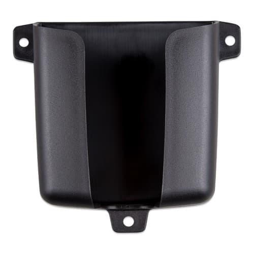 Black wall mount enclosure for Blue Smart IP65 Charger on a white background