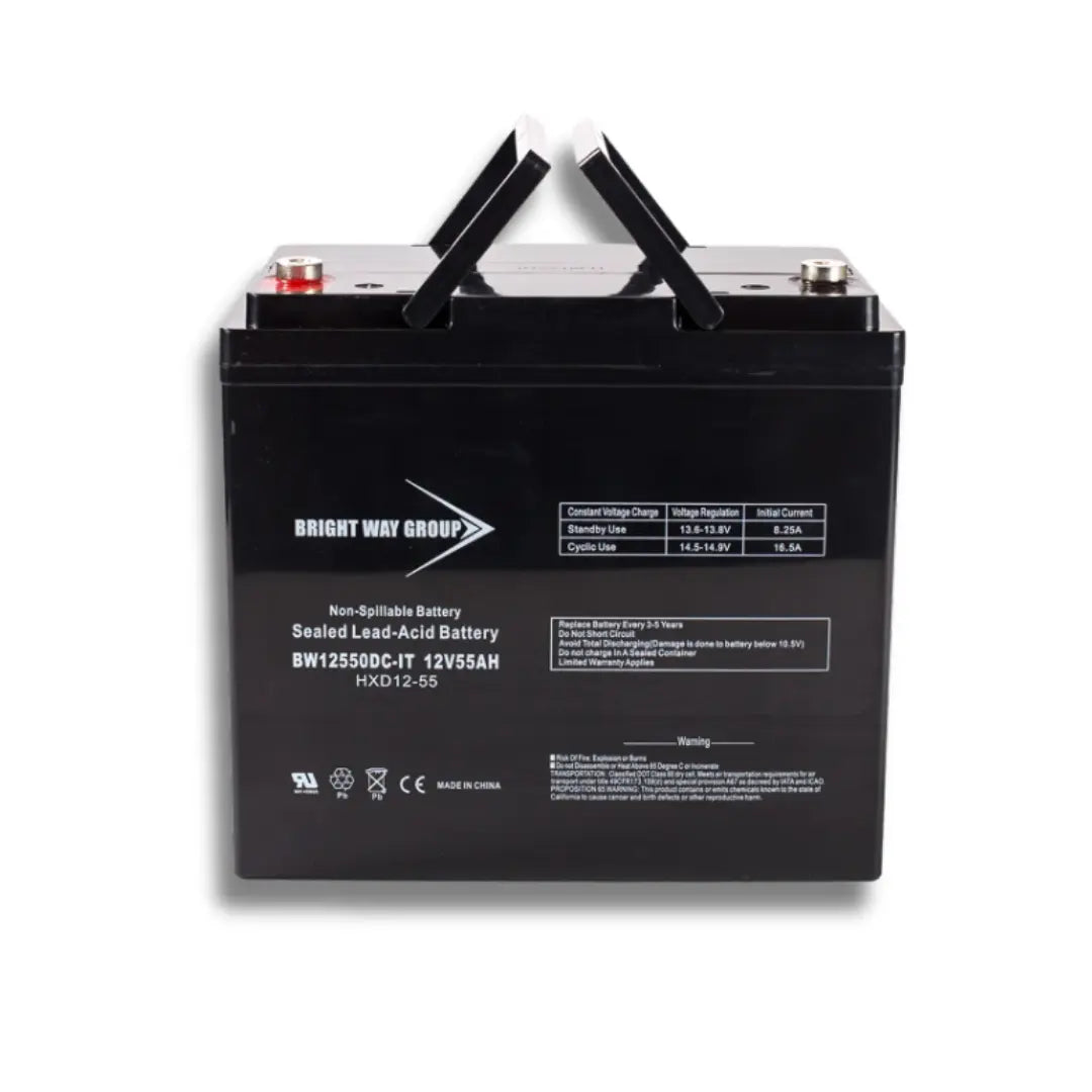 A single product similar to Vision SCP12550 55Ah in White Background
