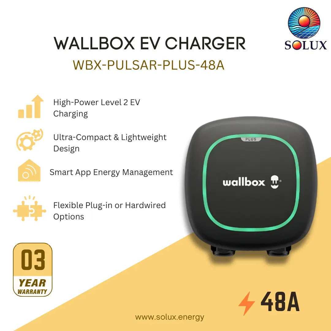Wallbox Pulsar Plus PULSAR-PLUS-48A EV Charger Level 2 (48A)