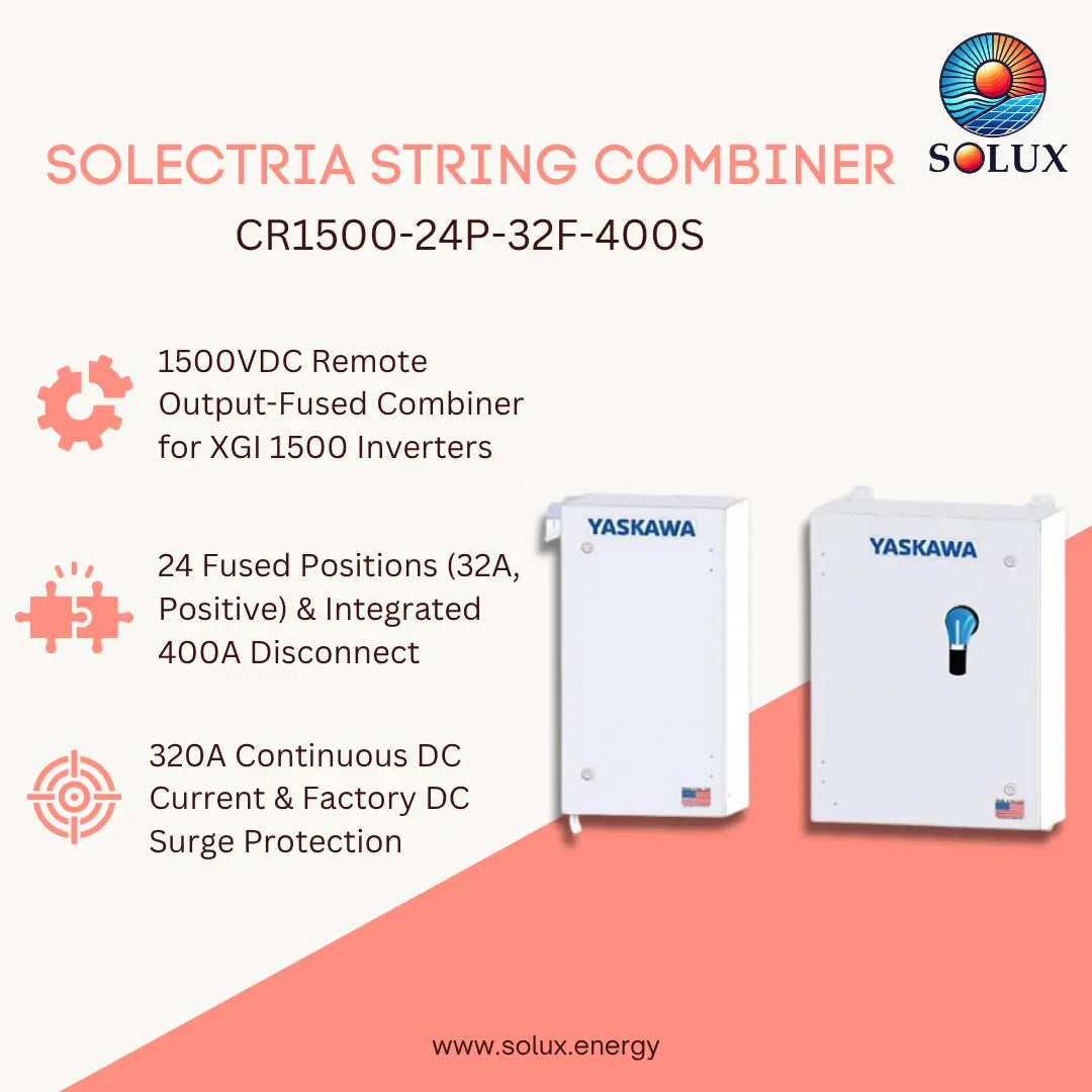 This is the image graphic for the yaskawa solectria CR1500-24P-32F-400S with key features and product image