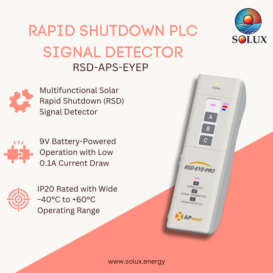 This is the graphic image for the rapid shutdown plc smart signal detector OEM: APSmart with key features