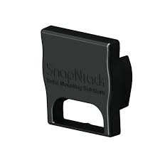 Black metal bracket with 'Snoothack' branding on a white background