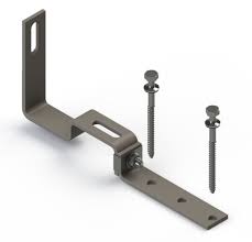 Unirac SOLARHOOK ADJ STONE COATED ST1 (Sold Individually, Pkg Qty 30)