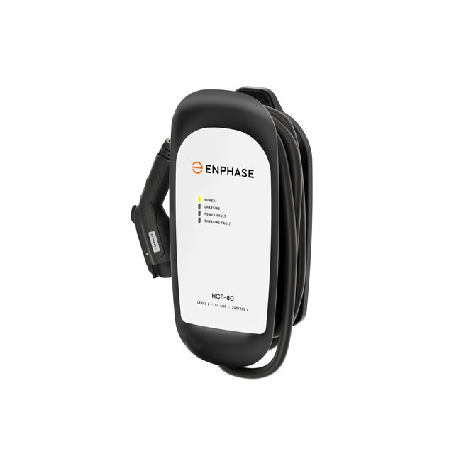 Enphase HCS-80R-C22-L25-A141-180 EV Charger, 64A with Load Management, 25ft Cord, J1772 Connector
