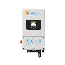 Sol-Ark 5K-1P-N Pre-Wired Hybrid Inverter System is an all-in-one system that includes an inverter, charger controller, and a display with remote monitoring.