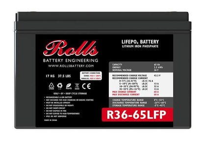 Rolls Surrette R36-65LFP 65 Ah Lithium Battery