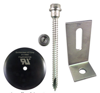 Quickscrews 17662 QB2 KIT, With 3“ Microflashing